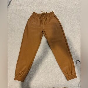 Bagatelle Faux Leather Joggers